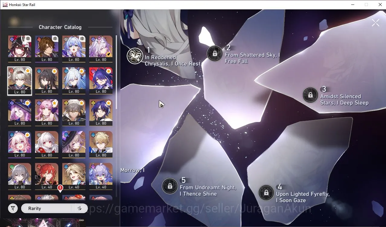 Honkai Star Rail Accounts ASIA|TL70|10 Limited[Ruan Mei(E1)+Sign,Firefly(1), image 3