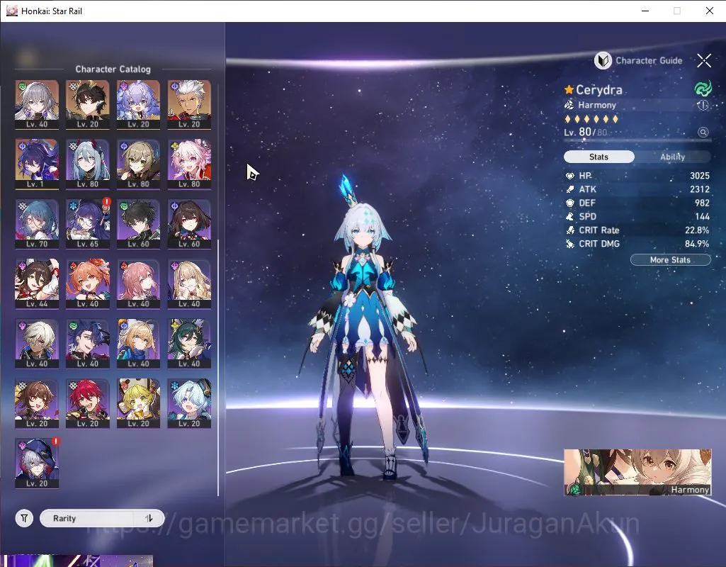Honkai Star Rail Accounts Asia|TL 70|11 Limited |Castorice+Sign,Cerydra,Ruan image 3