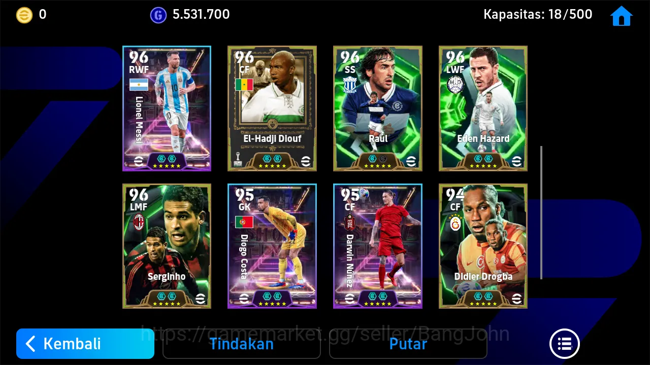eFootball Accounts Others Power 3150 | o kahn tsubasa | fernando torres epic db | dean huijsen showtime | brahim diaz 5