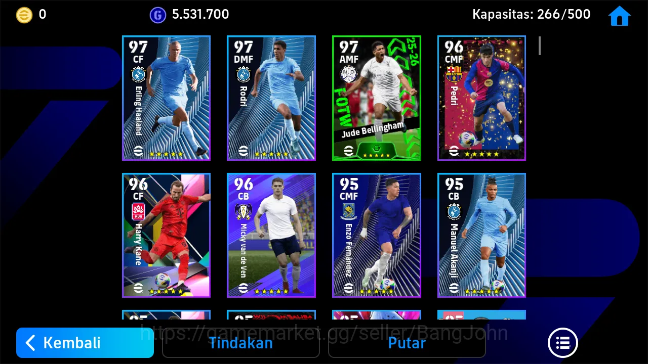 eFootball Accounts Others Power 3150 | o kahn tsubasa | fernando torres epic db | dean huijsen showtime | brahim diaz 7