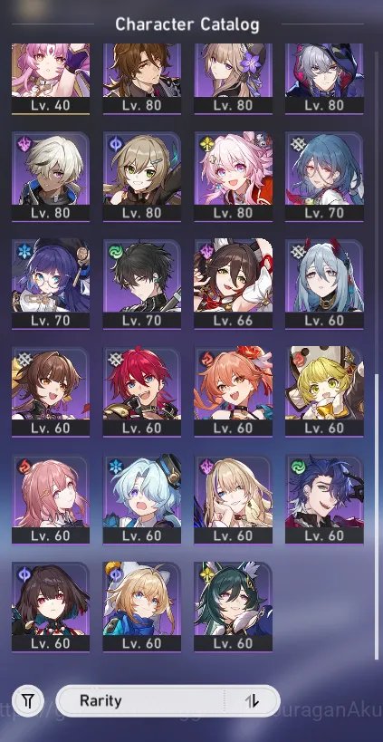 Honkai Star Rail Accounts Mid Game ASIA|TL70|17 Limited(TheHerta+Sign,FireFly+Sign,Robin+Sign,Huohuo+Sign,Phainon,3B 3