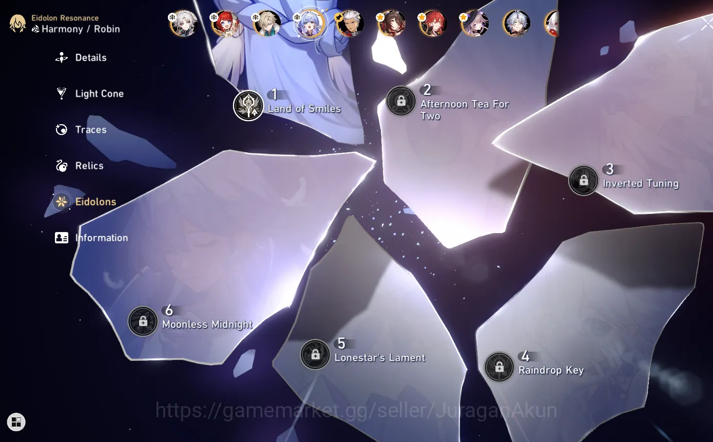 Honkai Star Rail Accounts Mid Game ASIA|TL70|17 Limited(TheHerta+Sign,FireFly+Sign,Robin+Sign,Huohuo+Sign,Phainon,3B 4