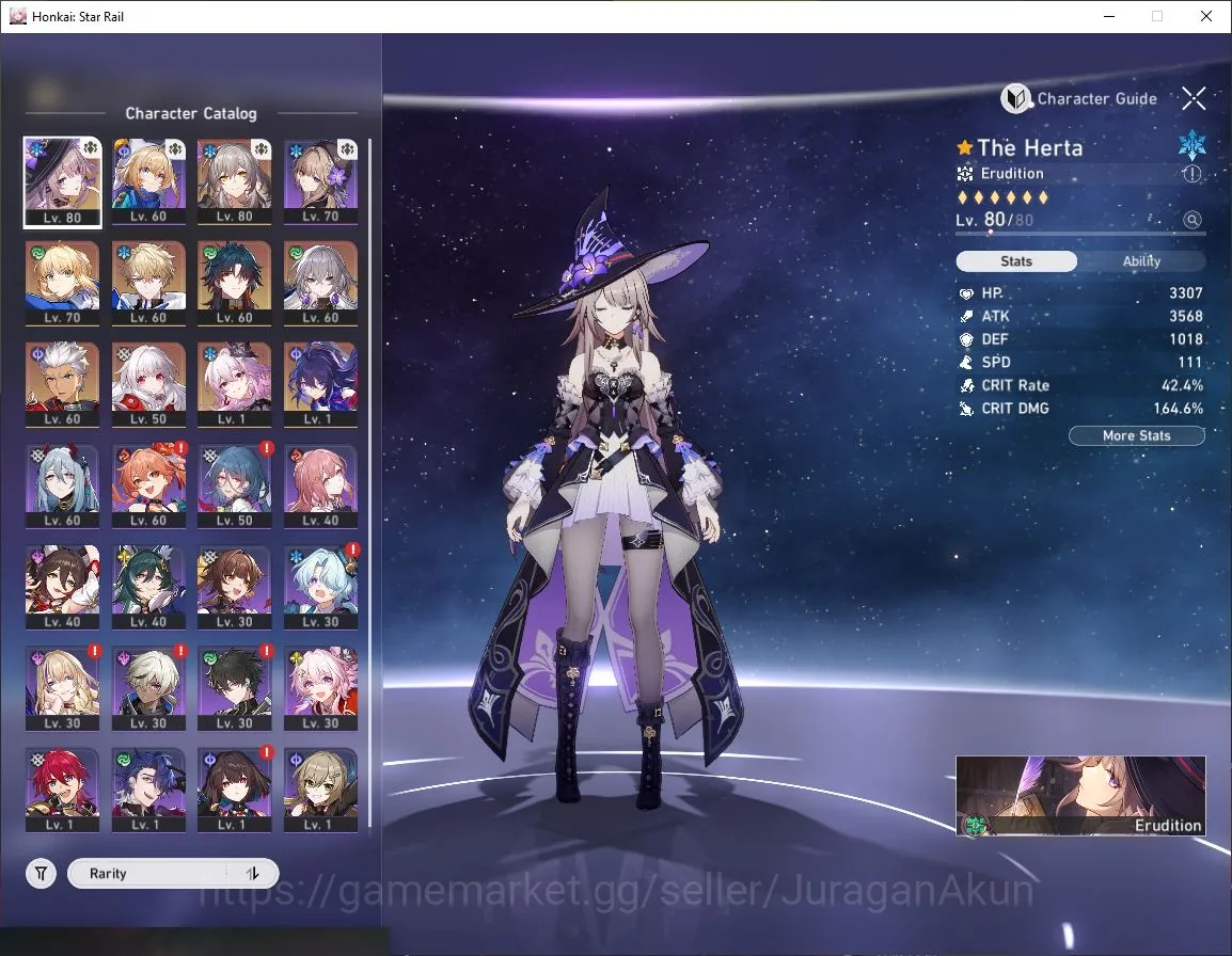 Honkai Star Rail Starter ASIA|TL 61|4 Limited | The Herta+Sign,Saber,Everni image 1