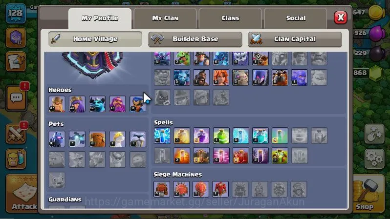 Clash of Clans Accounts TH 13 - BH 7|LV 73|HH 6|BK 27,AQ 36,GW 14,MP 21,RC image 3