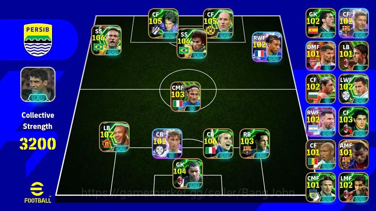 eFootball Accounts Power 3200 | jan koller epic db new | neymar jr ep image 1