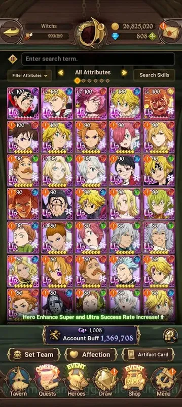The Seven Deadly Sins: Grand Cross Accounts Starter ASIA|1,3M CC|5 UR + 838 Gems + Collab Overlord|ODK
