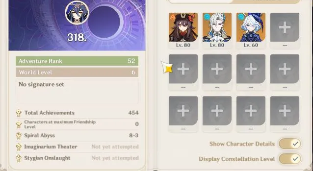 Genshin Impact Accounts ASIA|AR 52|3 Limited +3[5* Weapon]|[Hu TaoC1,Neuvi image 2
