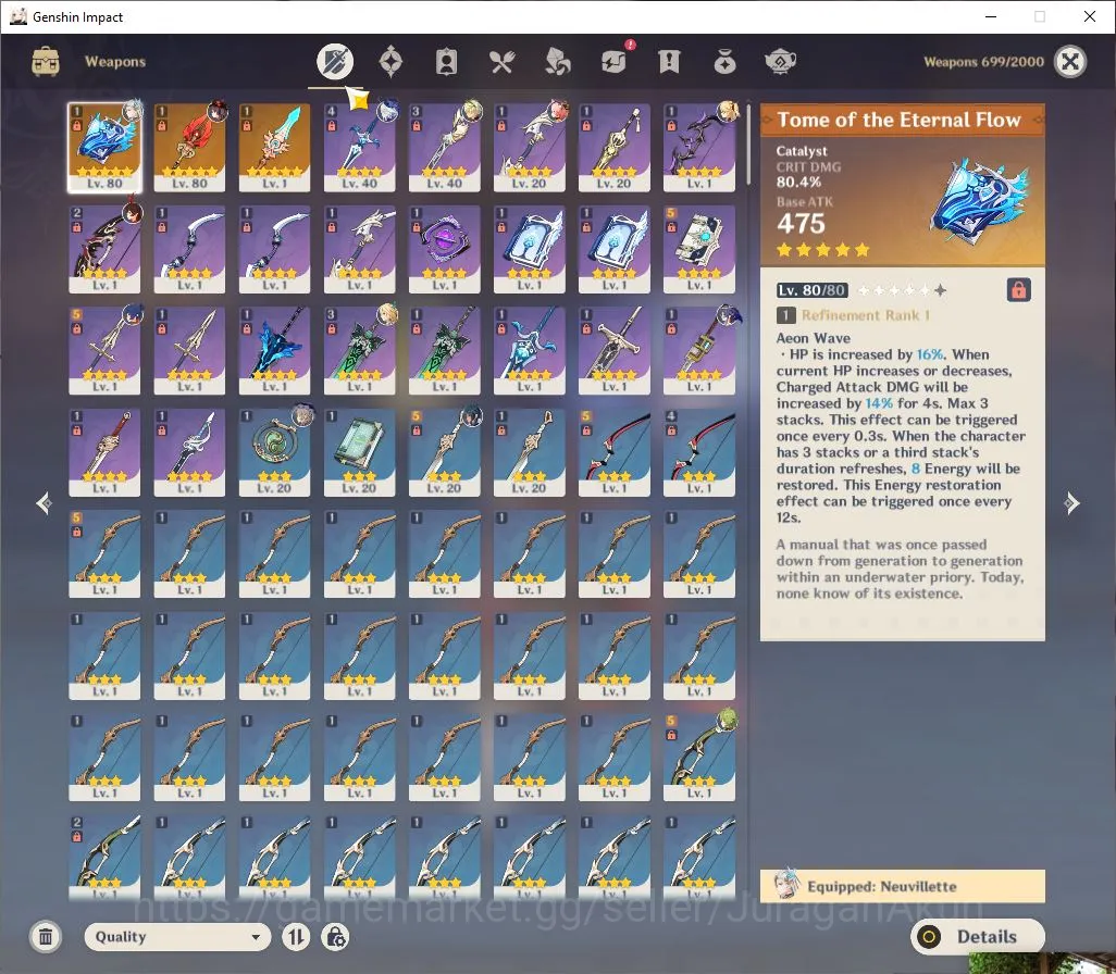 Genshin Impact Accounts ASIA|AR 52|3 Limited +3[5* Weapon]|[Hu TaoC1,Neuvi image 4