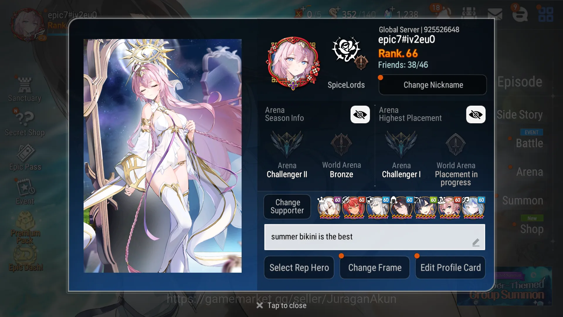Epic Seven Mid-Tier Global Unverif|9ML(WTenebria,DKSharun,STeneb,etc)& image 1