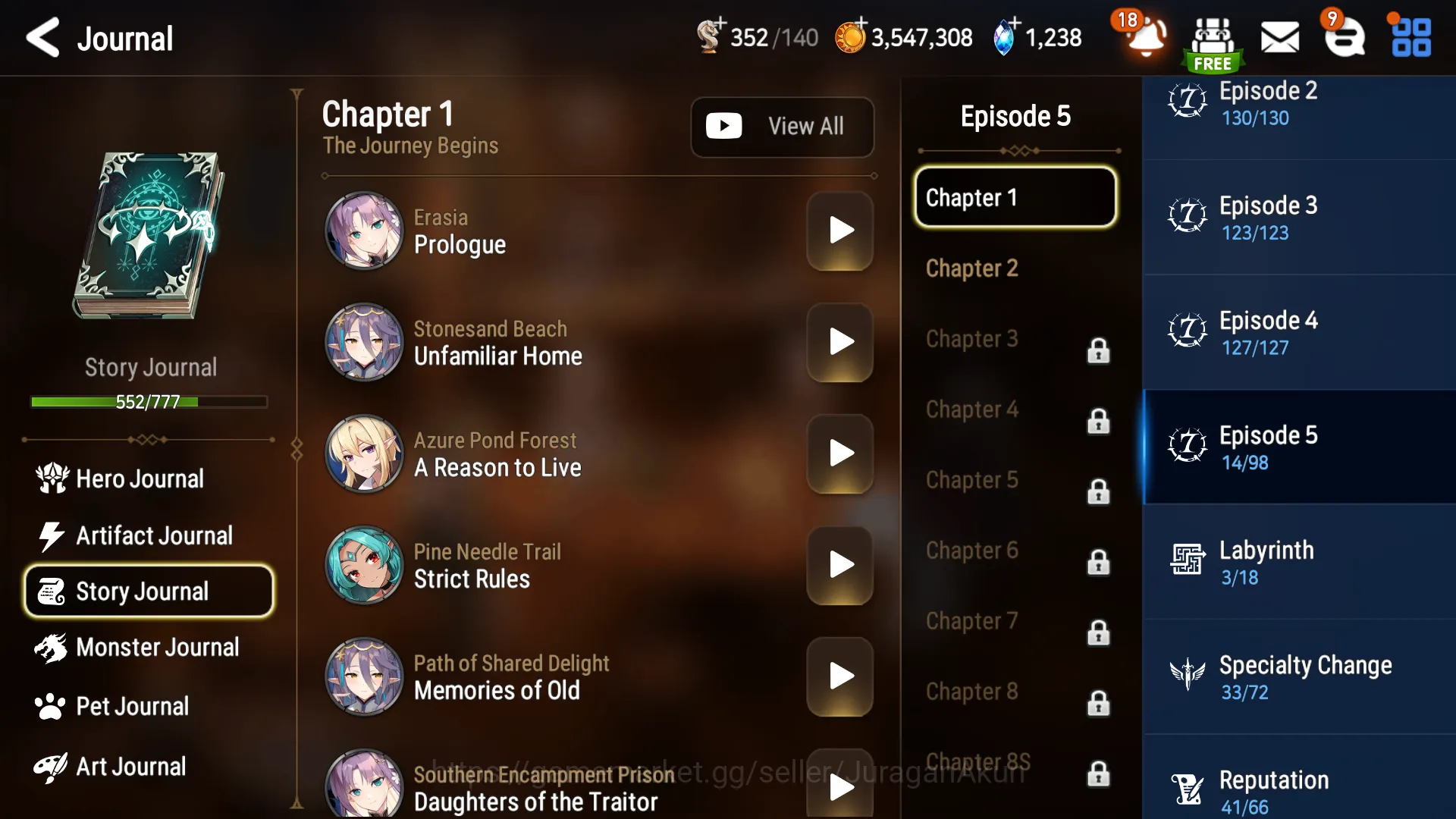 Epic Seven Accounts Mid-Tier Global Unverif|9ML(WTenebria,DKSharun,STeneb,etc)&AWHwayoung+Art,Aram+Art,Fenne+Art,etc|Hunt 8