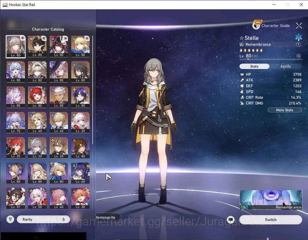 Honkai Star Rail Accounts End Game ASIA |TL 70| 11 Limited|Saber+Sign,Castorice+Sign,Acher+Sign,B3 2