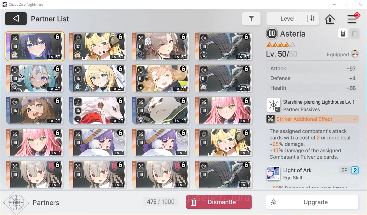 Chaos Zero Nightmare Accounts GLOBAL Lv43| 6 SSR (Haru+Sign,LukeM1,Magna,Renoa,H image 4