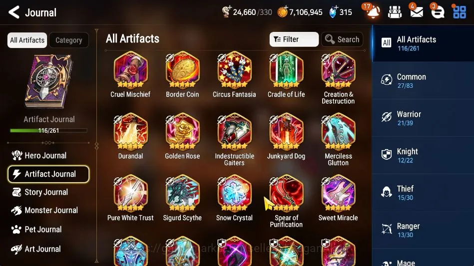 Epic Seven Accounts High-End Asia Verif|27 ML(DB Senya,Belian,Har setti,Hellion Lua,etc)+Sol,Ram,Suna,aeGISELLE,Ainz|24,6K 5