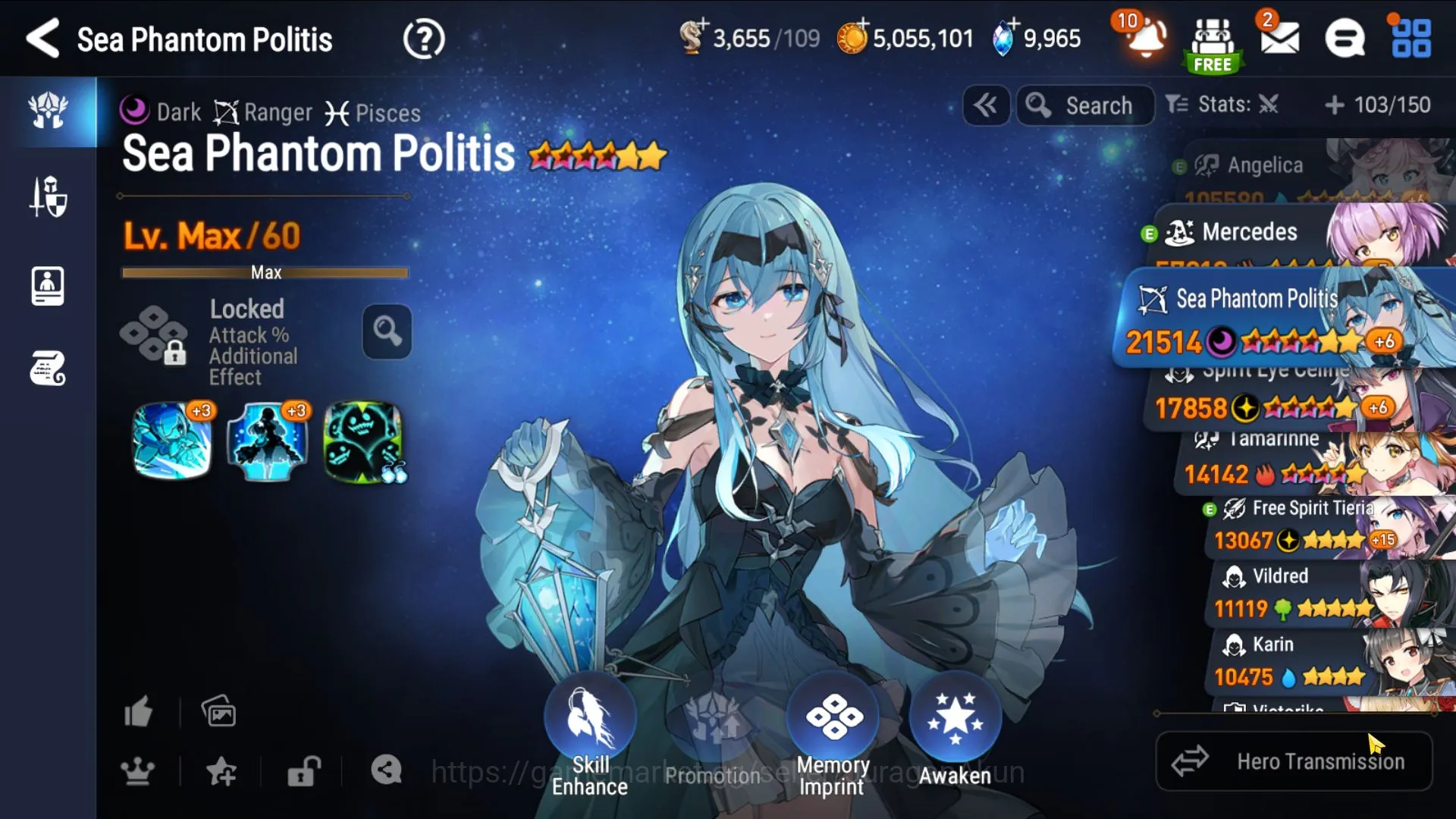 Epic Seven Accounts Mid-Tier Asia Unverif |MidGame 5 ML(SP Politis,Straze,SE Celine,Etc)Celine,Bellona,Etc +Poh On +Skystone 10