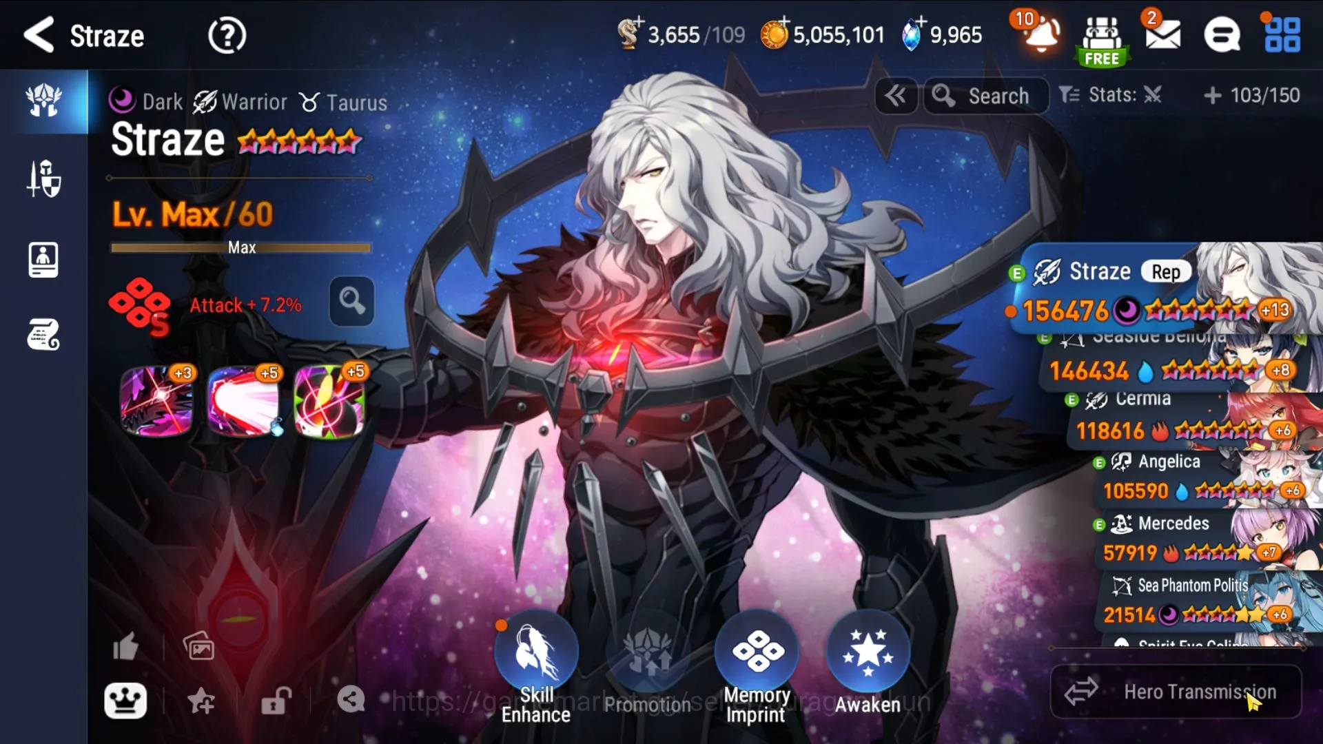 Epic Seven Accounts Mid-Tier Asia Unverif |MidGame 5 ML(SP Politis,Straze,SE Celine,Etc)Celine,Bellona,Etc +Poh On +Skystone 8