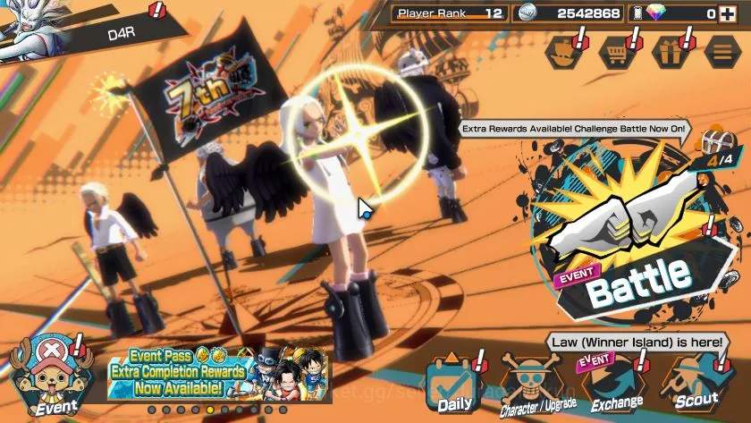 One Piece Bounty Rush Accounts Mid-Tier Global|3 META EX|Daimyo of Kuri Kozuki Oden,Okuchi Yamato,Seraphim Snake|Rank 12|Log