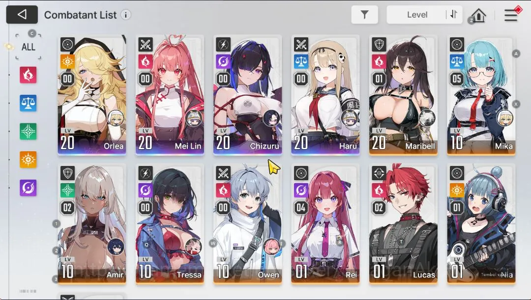 Chaos Zero Nightmare Accounts ASIA Lv 16|4 SSR (Chizuru,Haru,Mei Lin,Orlea)+9 SR image 3