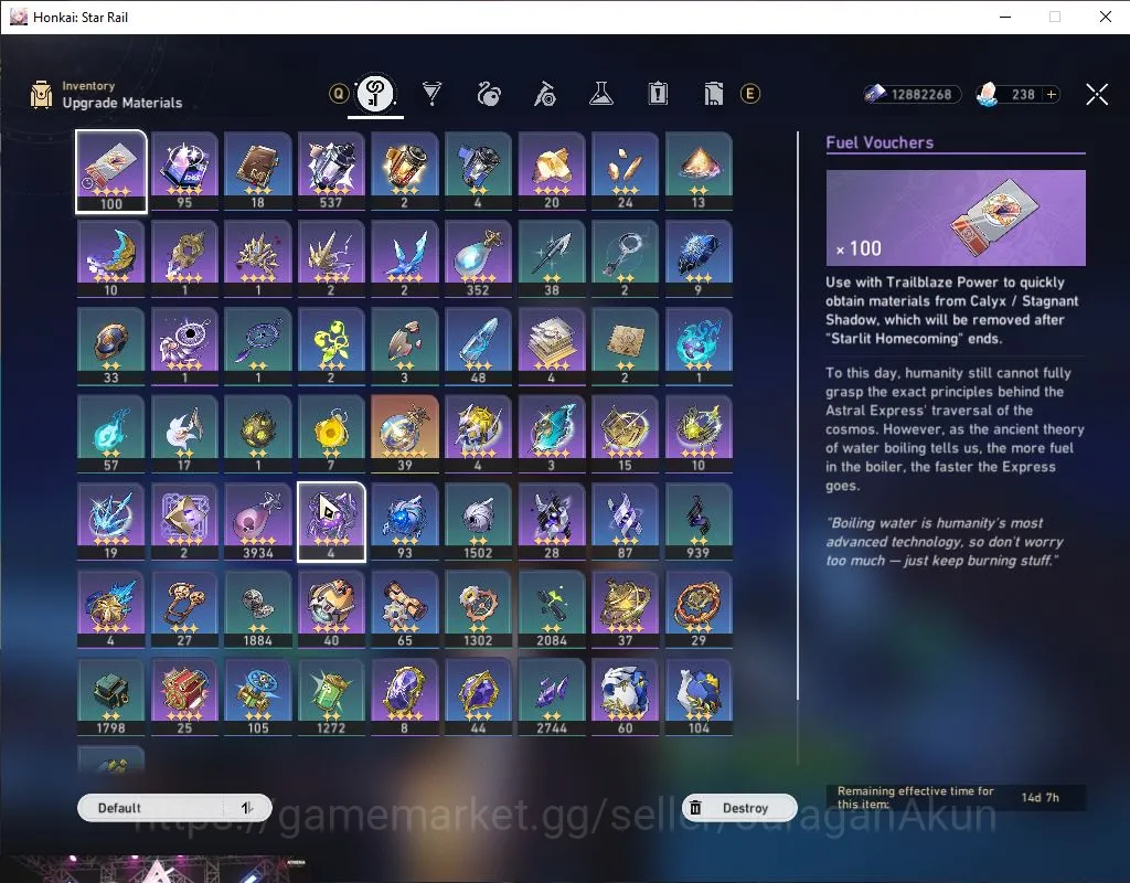 Honkai Star Rail Accounts Mid Game ASIA|TL70|10 Limited [(Phainon,The Herta,Acheron)+Sign,Lingsa,Jingliu 6