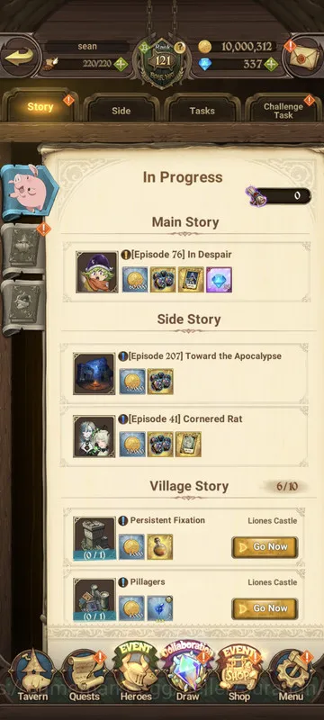 The Seven Deadly Sins: Grand Cross Accounts Midgame Asia |4M CC| 1LR + 4UR + Full Collab TOG + Shadow + 337 Gems (Ludociel 4