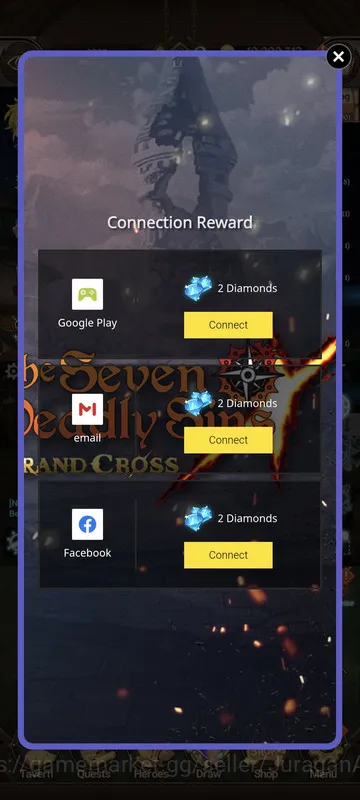 The Seven Deadly Sins: Grand Cross Accounts Midgame Asia |4M CC| 1LR + 4UR + Full Collab TOG + Shadow + 337 Gems (Ludociel 5