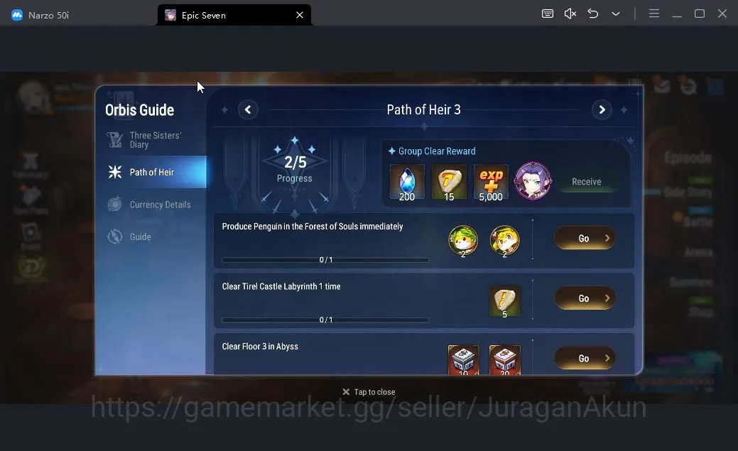 Epic Seven Accounts Starter Global Unverif| 3ML (Architect Laika,Pirate Captain Flan, Har 2
