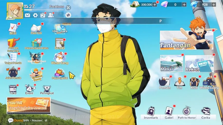 HAIKYU!! FLY HIGH Accounts SEA|Lvl 27|Starter|1 UR+Memo[Motoya Komori]+8 SSR[ image 1