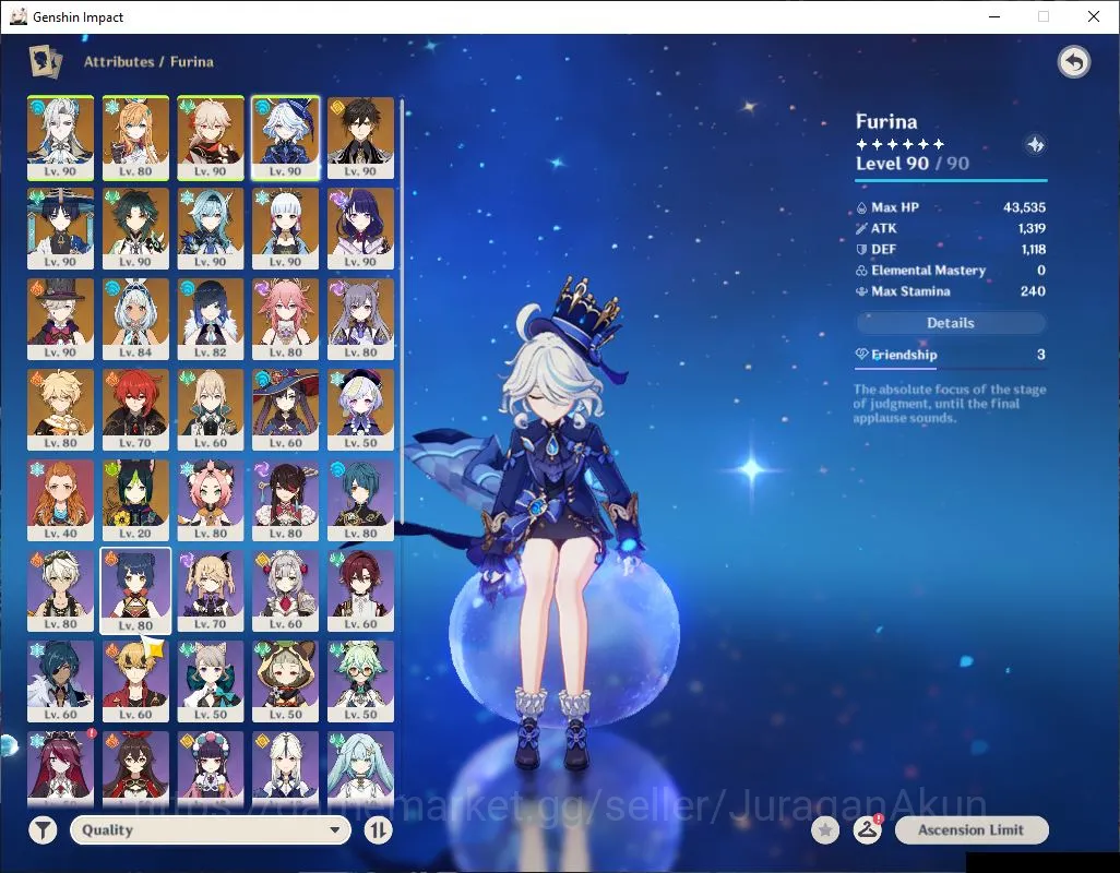 Genshin Impact Accounts Mid Game ASIA|AR 58| 14 Limited + 2[5 Star 2