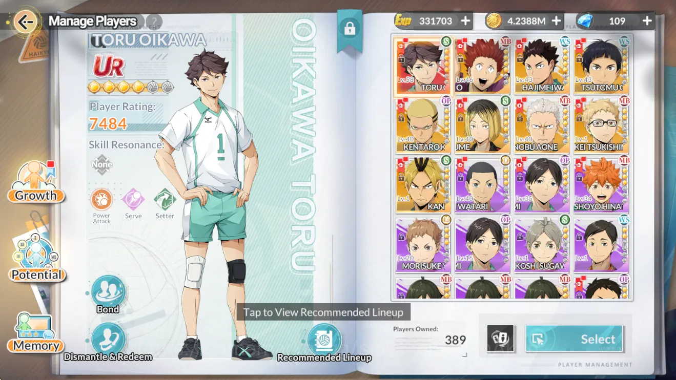HAIKYU!! FLY HIGH Accounts [SEA] Lv29| Starter Build Aoba Johsai (Oikawa+Memo image 2
