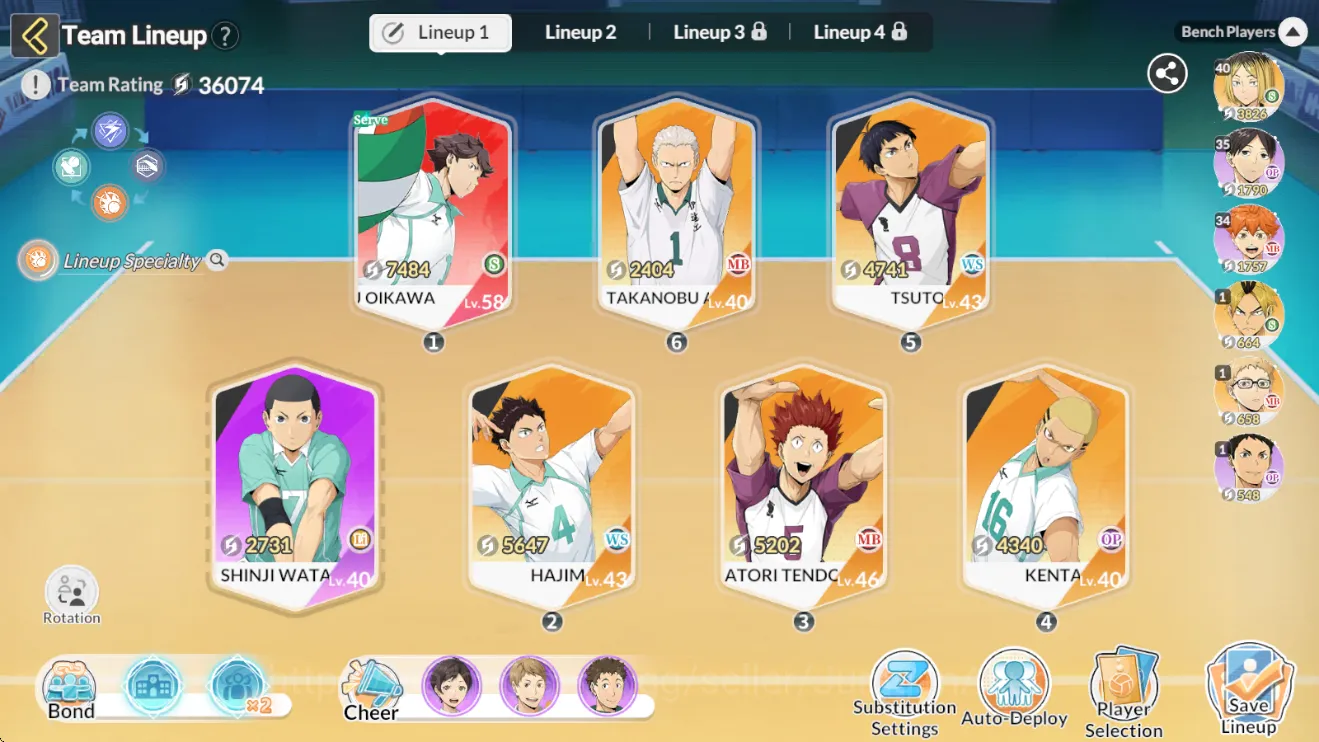 HAIKYU!! FLY HIGH Accounts [SEA] Lv29| Starter Build Aoba Johsai (Oikawa+Memo image 3