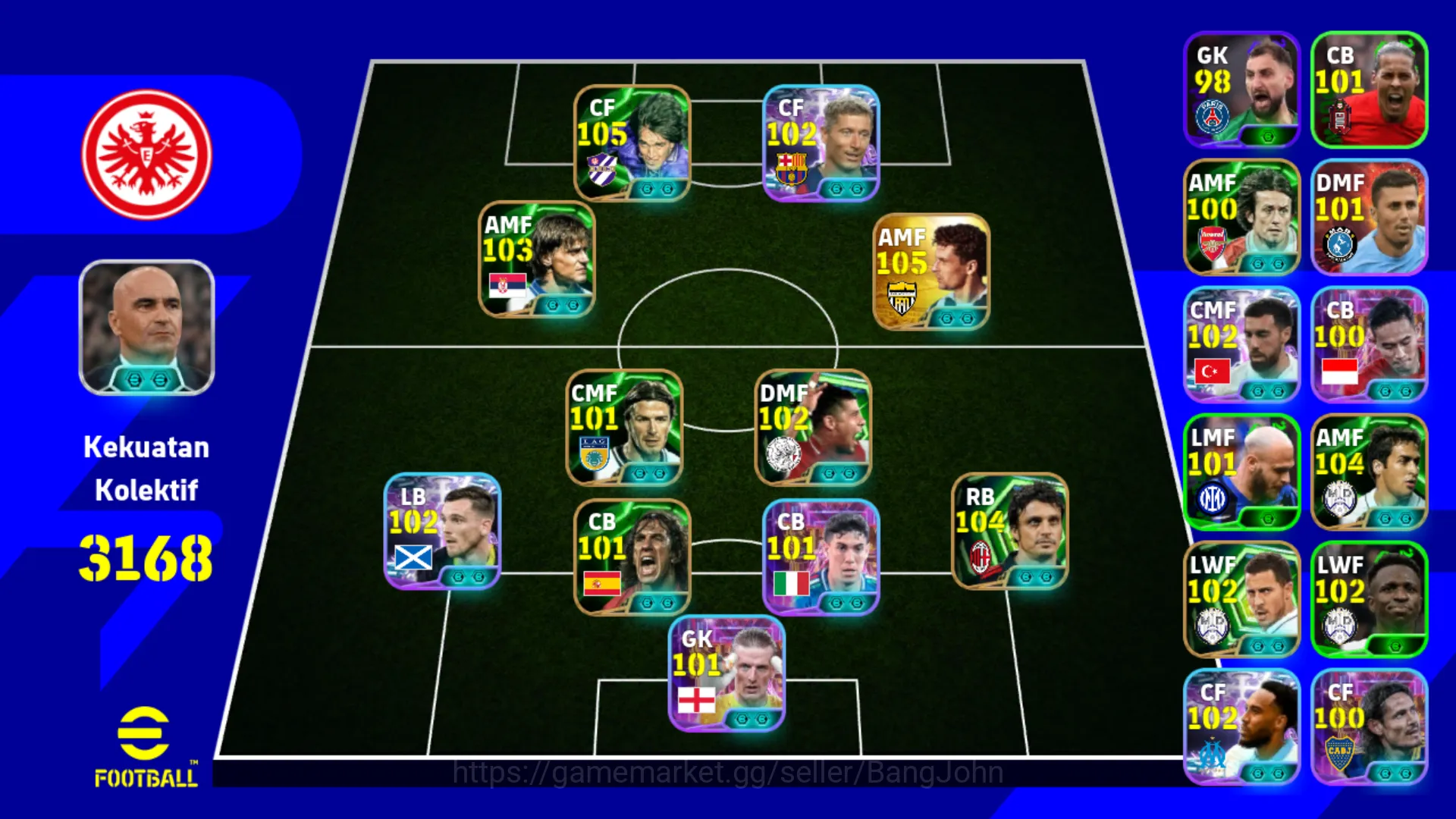 Power 3168 | Roberto Baggio Epic | Robert Lewandowski Show Time | Dragan | Massimo Oddo | EFB111B eFootball Others Power 3168 | Roberto Baggio Epic | Robert Lewandow image 1