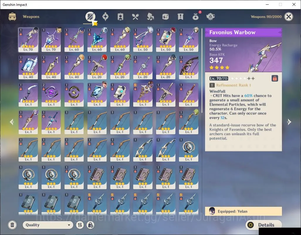 Genshin Impact Accounts ASIA|AR 40|4 Limited [Yelan,Navia,Sigewinne,Eula][ image 2