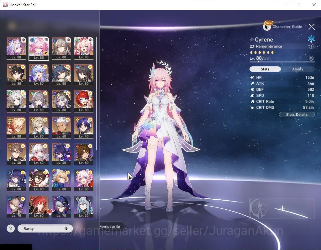 Honkai Star Rail Accounts Mid Game ASIA|TL 70|14 Limited|[Castorice,Robin,Yunli,Mydei]+Sign,Cyrene,Hyacine,B3,Etc|MC 2