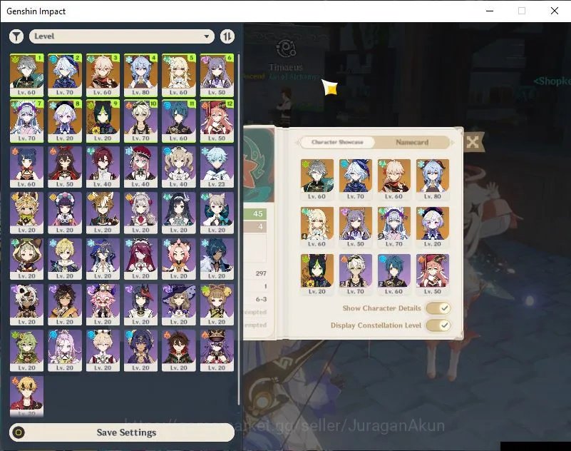Genshin Impact Mid Game ASIA|AR 45|4 Limited+1 [5 Star's Weapon]|[Kazuha,F image 1