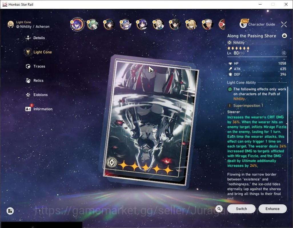 Honkai Star Rail Accounts End Game ASIA |TL 70|16 Limited|(Acheron,Silver Wolf,Luocha)+Sign [Ruan Mei E1,Firefly E1,Huohuo 4