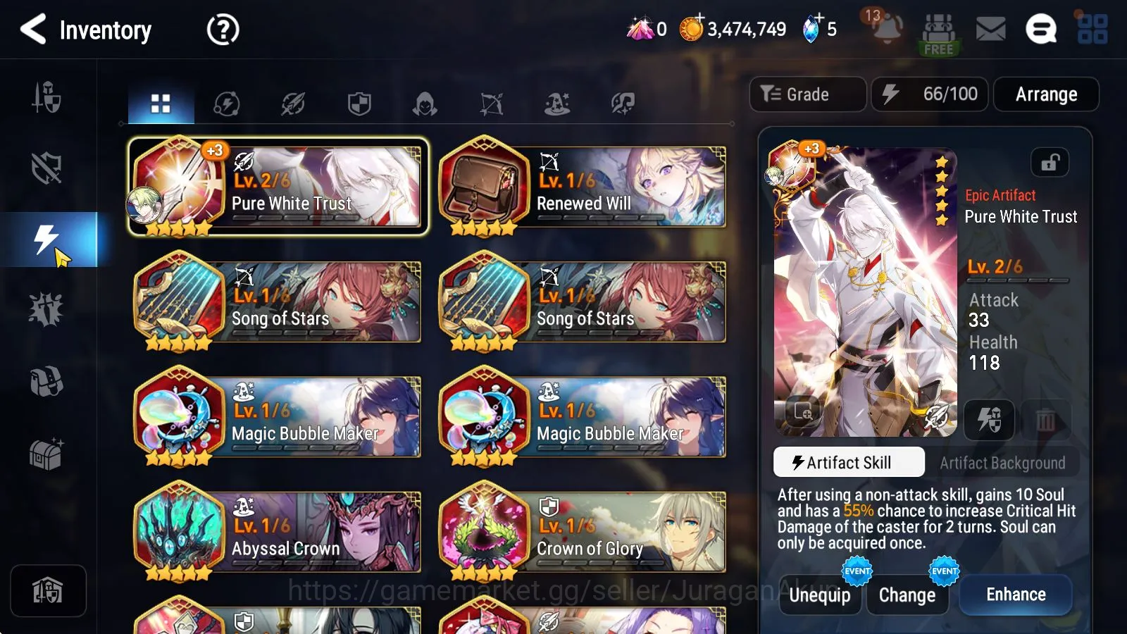 Epic Seven Accounts Global Unverif|Best Starter|5ML(Harsetti,DB Senya, image 2