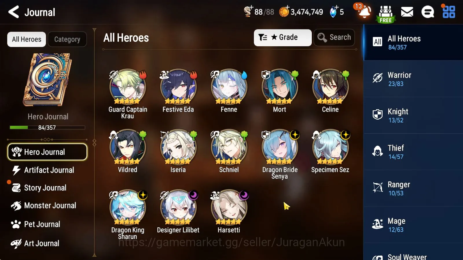 Epic Seven Accounts Global Unverif|Best Starter|5ML(Harsetti,DB Senya, image 5
