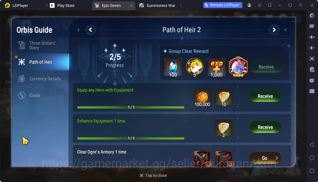 Epic Seven Accounts Starter GLOBAL Unverif Fresh Starter 2 ML(Harsetti, Judge Kise)|ML Blessing ON + POH Low|Stove|Check 9