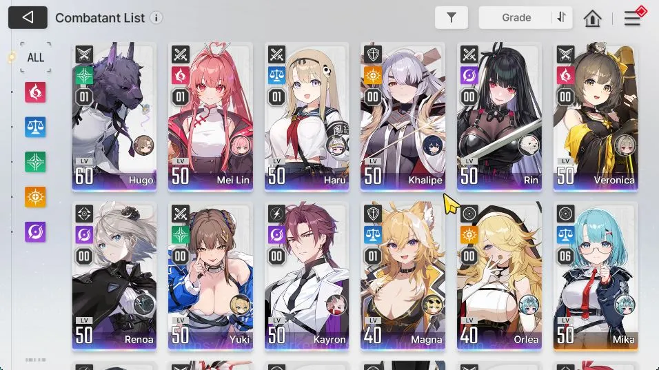 Chaos Zero Nightmare Accounts GLOBAL Lv51|11 SSR 2 Limit (Yuki+Sign,HaruM1,MeiLi image 3