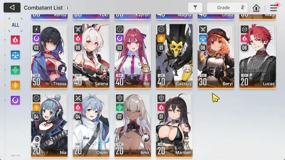 Chaos Zero Nightmare Accounts GLOBAL Lv51|11 SSR 2 Limit (Yuki+Sign,HaruM1,MeiLi image 4