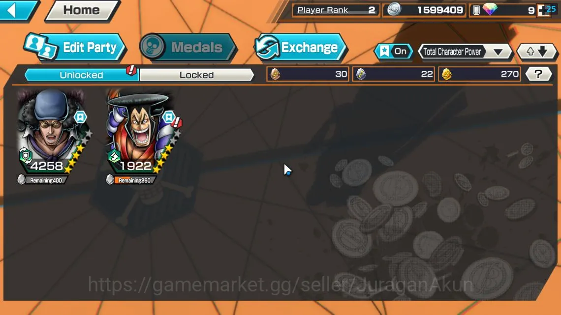 One Piece Bounty Rush Accounts Global| 2 META EX|BlackBeard Kuzan,Kozuki Oden|Ran image 3