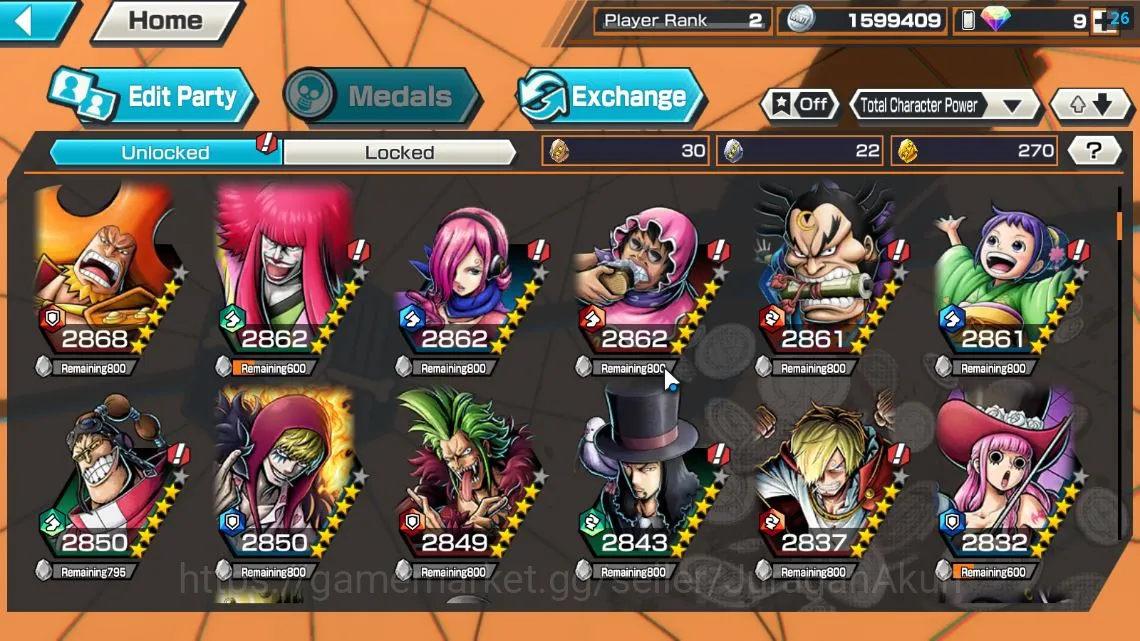 One Piece Bounty Rush Accounts Global| 2 META EX|BlackBeard Kuzan,Kozuki Oden|Ran image 5