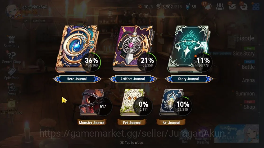 Epic Seven Accounts Starter Global Unverif|Best Starter|7 ML(Ayufine,US Choux,Har setti,etc)Limited Festive 3