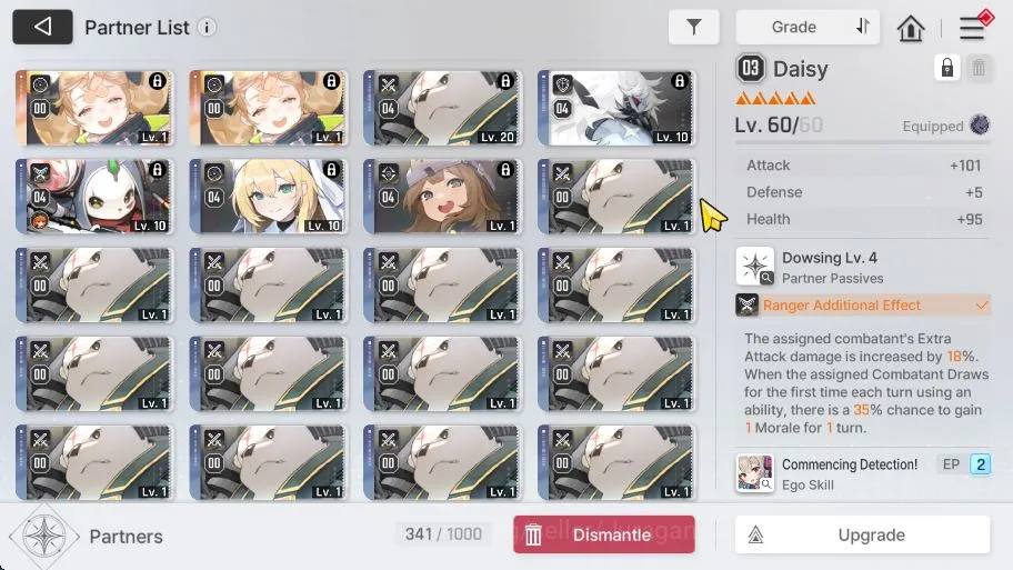 Chaos Zero Nightmare Accounts ASIA Lv51|6 SSR(HugoM1,Mei Lin,Veronica,Rin,Luke,Renoa)+9 SR+22 SR Partners|31K Crys,87 Sig 5