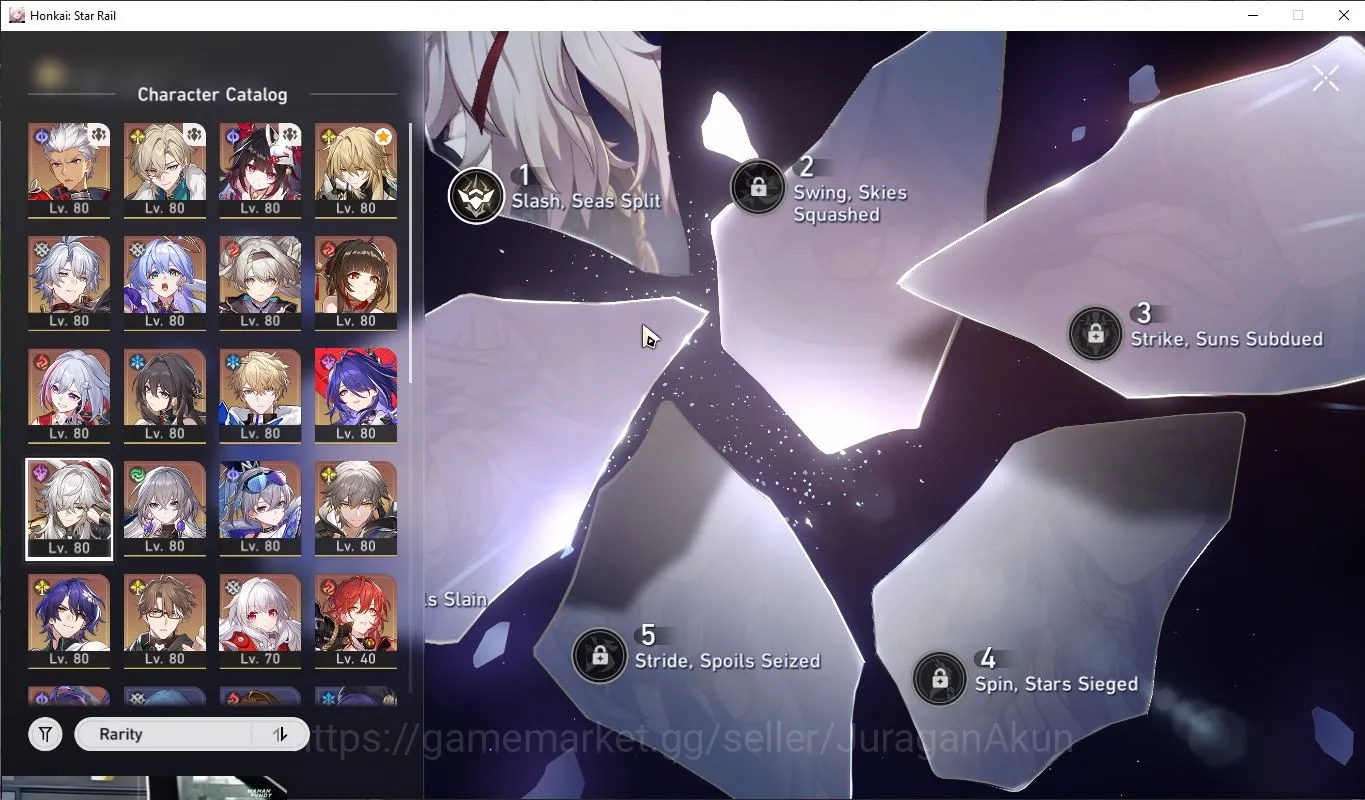 Honkai Star Rail Accounts Mid Game ASIA|TL70|14 Limited 10