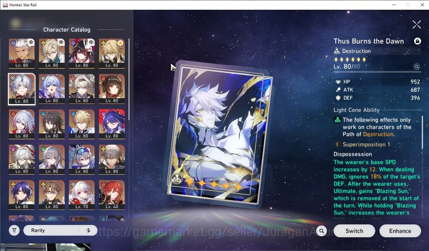 Honkai Star Rail Accounts Mid Game ASIA|TL70|14 Limited 4