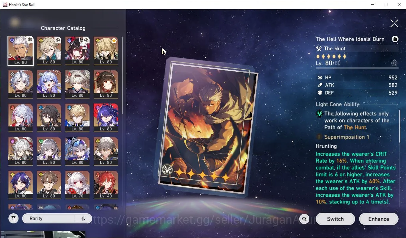 Honkai Star Rail Accounts Mid Game ASIA|TL70|14 Limited 6