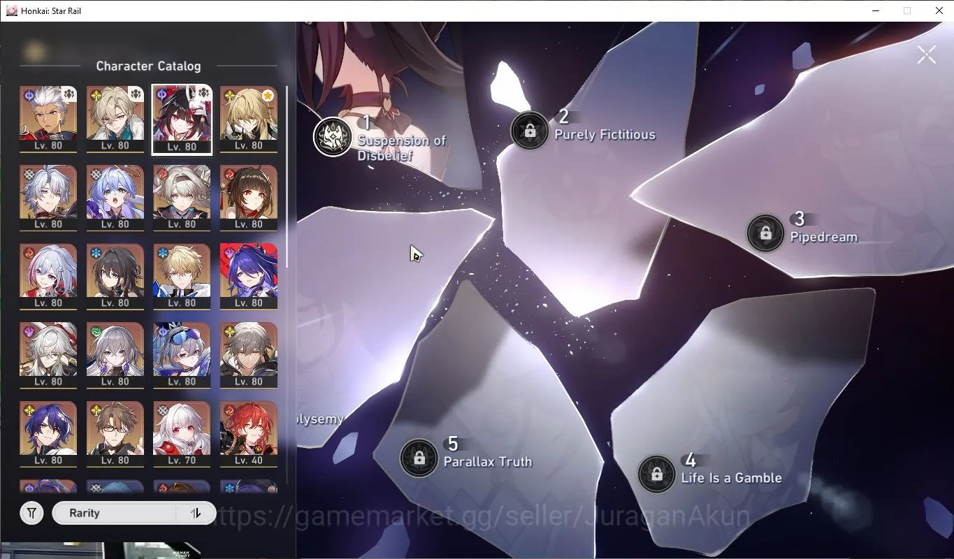 Honkai Star Rail Accounts Mid Game ASIA|TL70|14 Limited 8