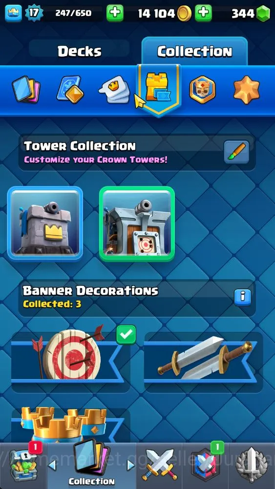 Clash Royale Accounts Starter Lvl 17|Trophy 1300|Best Starter|KTL 7|Card 28|1 EVO,1 Epic,14 Rare,13 Common|Gems 4