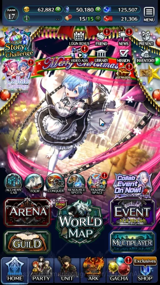 Global|Starter 50180 Crystal+Collab Re:Zero (Rem & Emilia)+Other Units|Code Only|Check SS(LC737) Last Cloudia Low-End Global|Starter 50180 Crystal+Collab Re:Zero (Rem & image 1