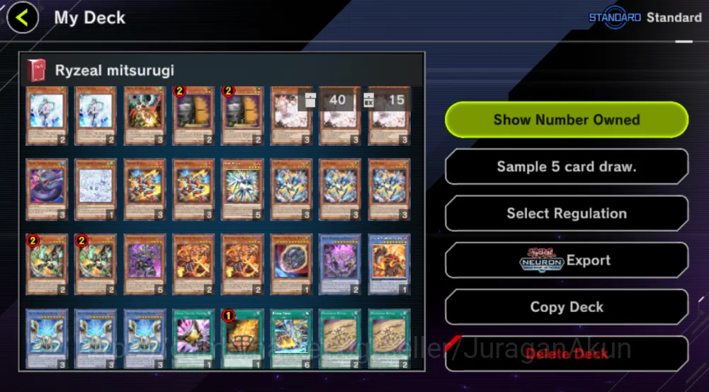 Yu-Gi-Oh! Master Duel Accounts Mid-Level Lv 18 | 18 Deck| Ryzeal-Mitsurugi, FS Control, Resonator Etc|Ranked